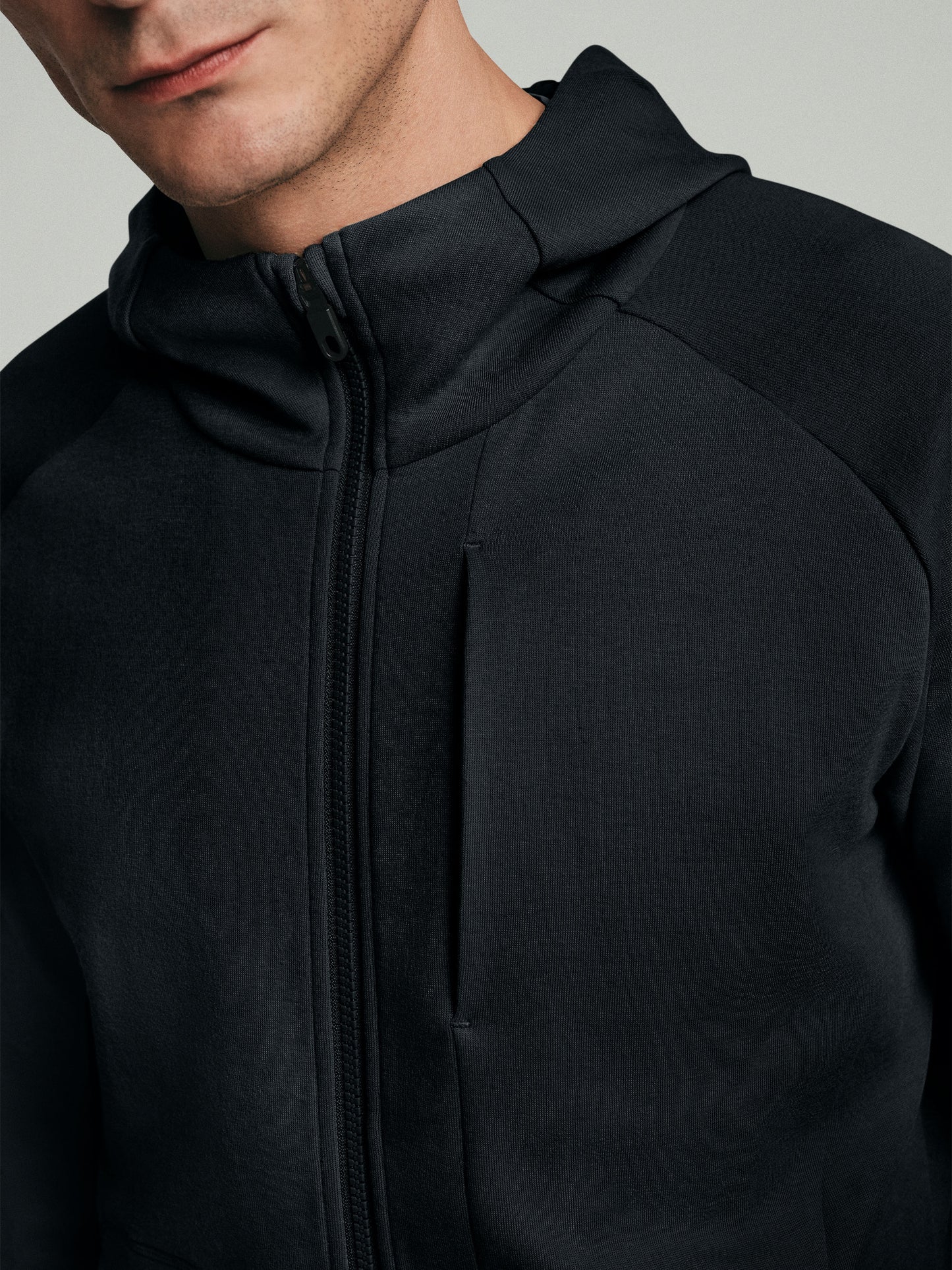 Full Zip Hoodie - Black